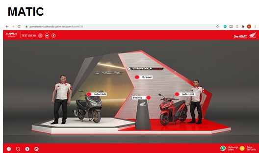 700 an Konsumen Honda Kunjungi Pameran Virtual Honda